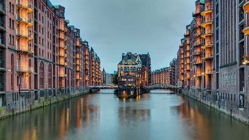 Speicherstadt, Хамбург, Германия